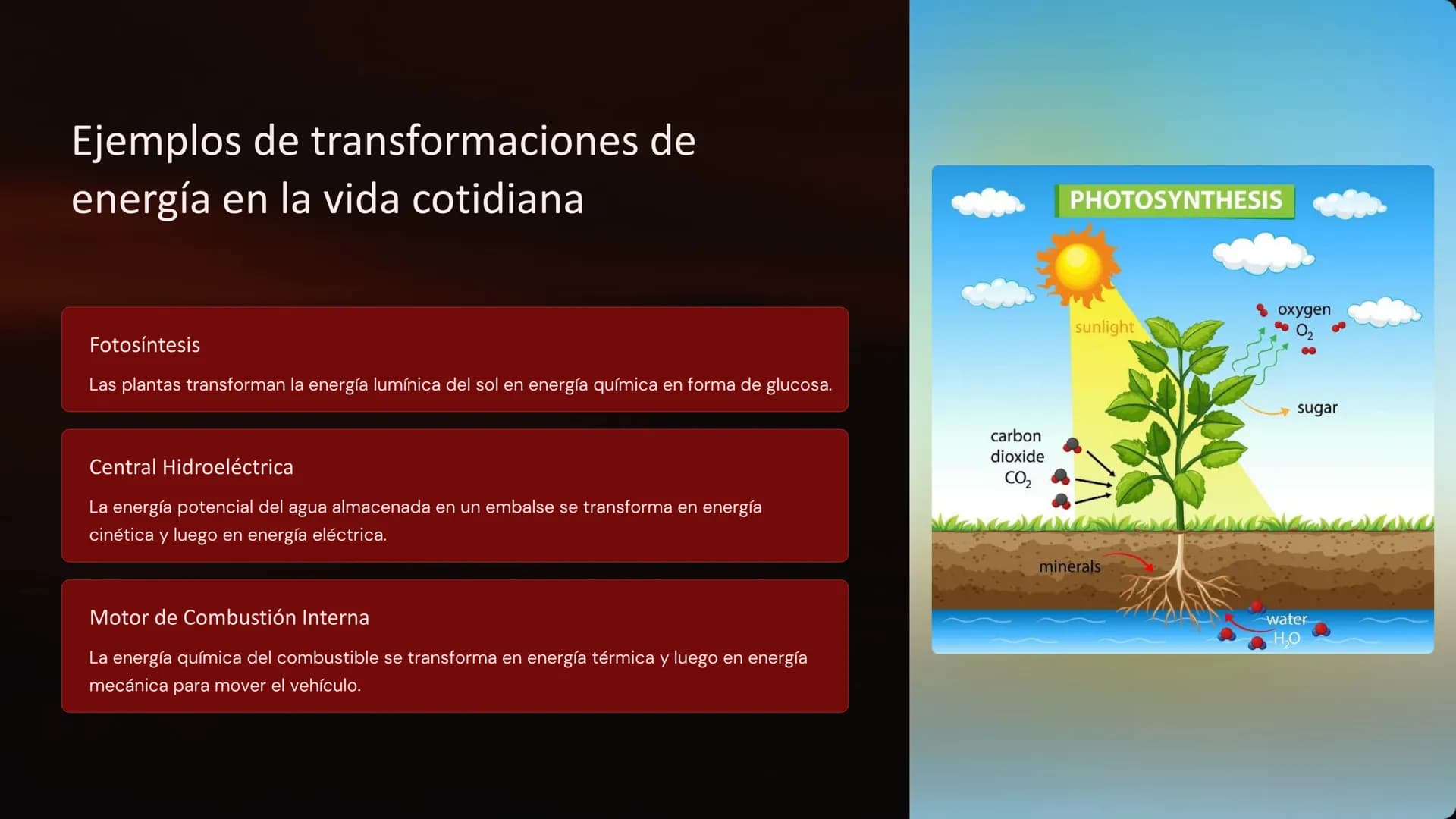 principio de
conservación de la
energía
La energía es un concepto fundamental en la física. Se define
como la capacidad de un sistema para r