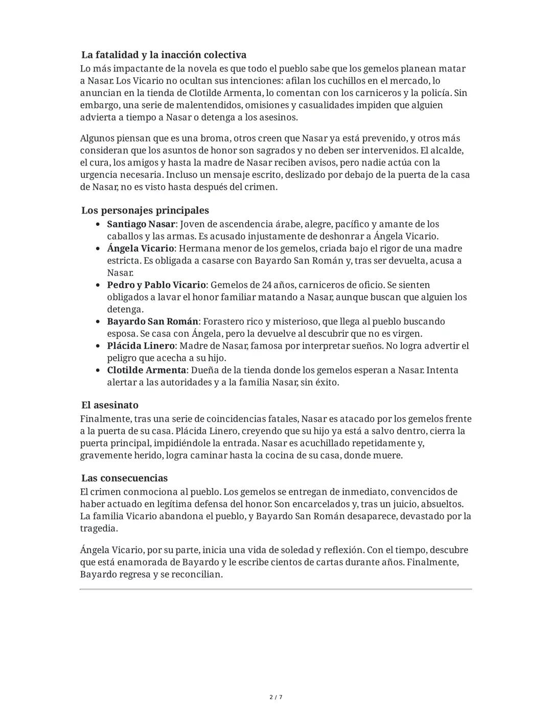 Crónica de una muerte anunciada - Resumen Extendido
Introducción y Contexto
Gabriel García Márquez es uno de los escritores más representati
