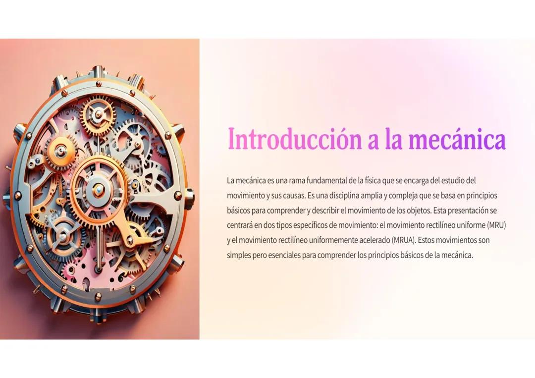 Introducción a la mecánica 