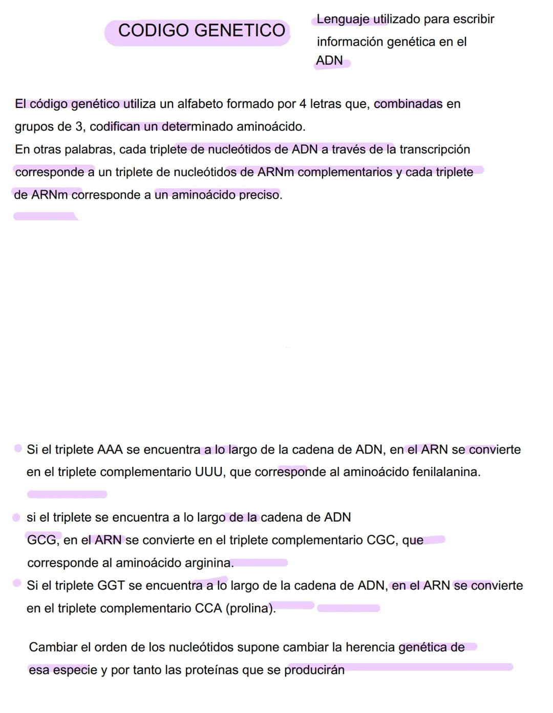 DUPLICACIÓN DEL ADN
la duplicación se produce en la fase anterior a la reproducción de la célula, es decir, la
mitosis, por lo que cada célu
