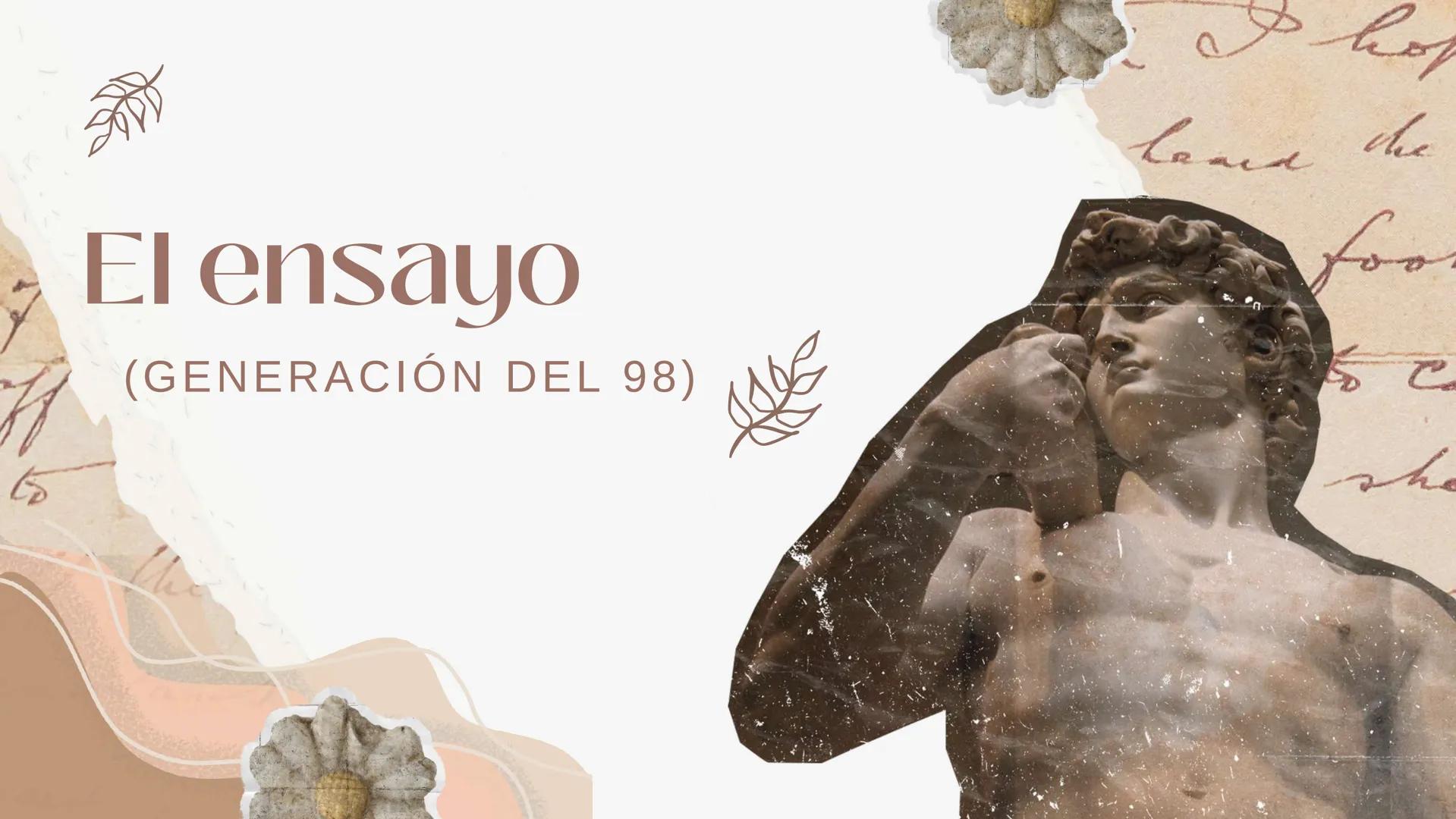 Caracteristicas
(GENERACIÓN DEL 98)
I hop
che
foo RUPTURA CON LOS
MODELOS
ANTERIORES
XI
I
A
Características formafes
BUSQUEDA DE LA
BELLEZA 