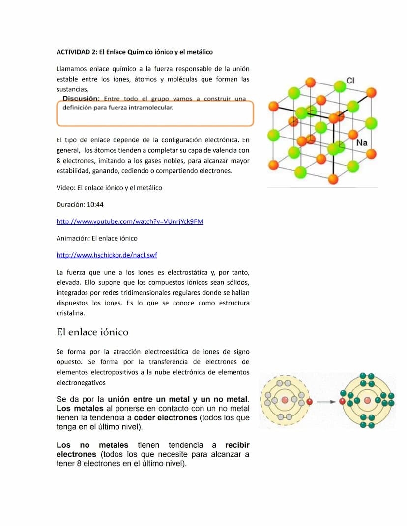 CLASE 3. QUÍMICA
FUERZAS INTRAMOLECULARES
Objetivo: Favorecer en los estudiantes la identificación de
nuevos puntos de vista en relación a l