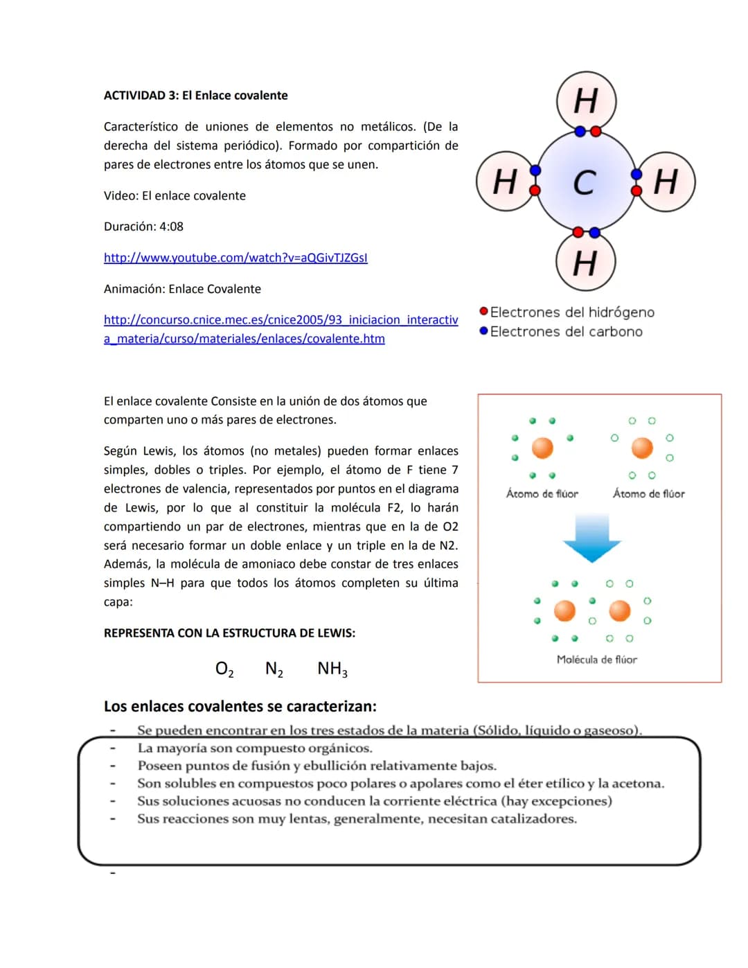 CLASE 3. QUÍMICA
FUERZAS INTRAMOLECULARES
Objetivo: Favorecer en los estudiantes la identificación de
nuevos puntos de vista en relación a l