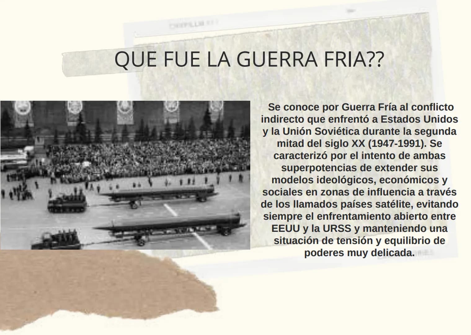 LA SEGUNDA GUERRA
MUNDIAL La Segunda Guerra Mundial fue un conflicto
armado que tuvo lugar entre los años de 1939
y 1945, y que involucró de