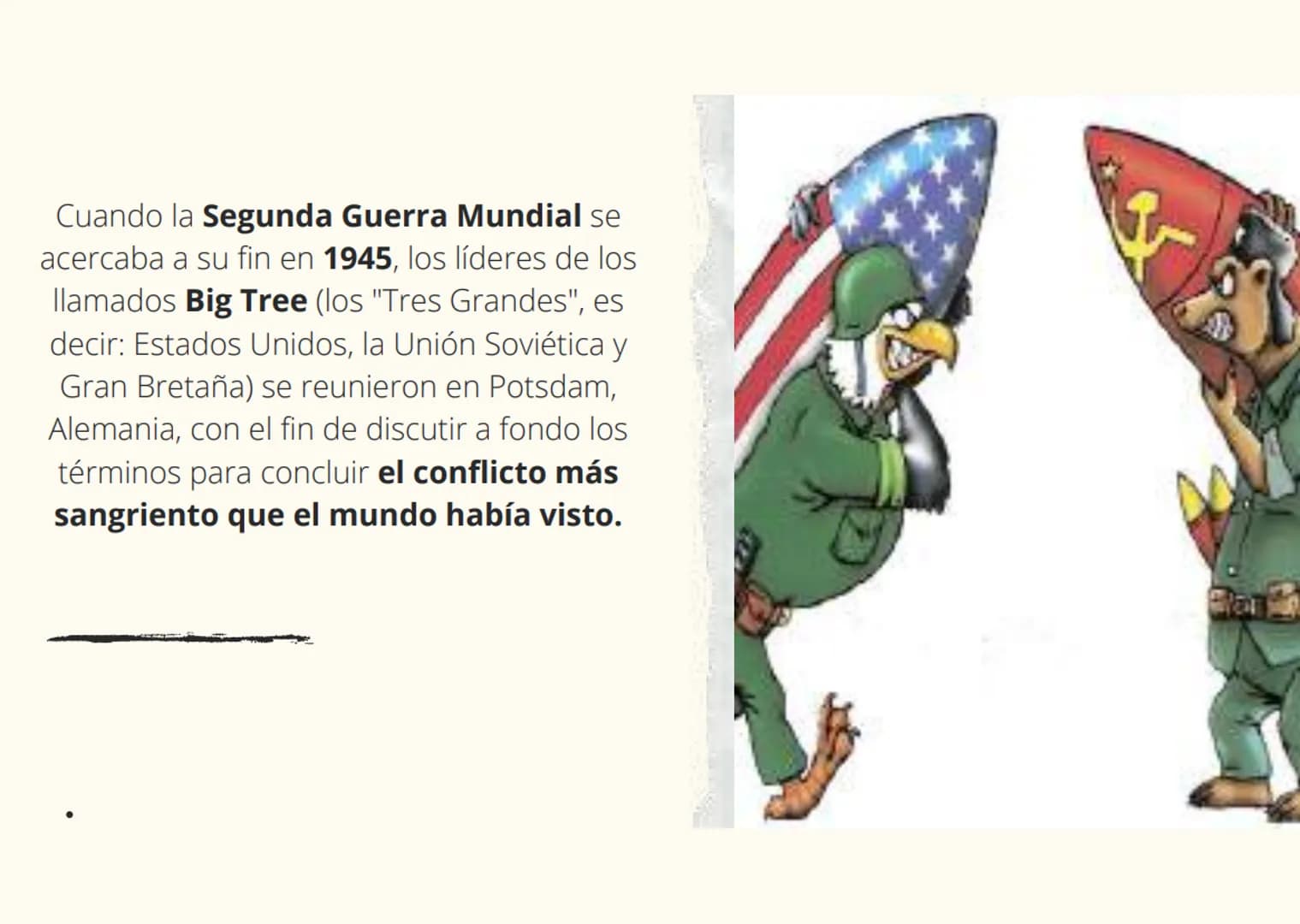 LA SEGUNDA GUERRA
MUNDIAL La Segunda Guerra Mundial fue un conflicto
armado que tuvo lugar entre los años de 1939
y 1945, y que involucró de