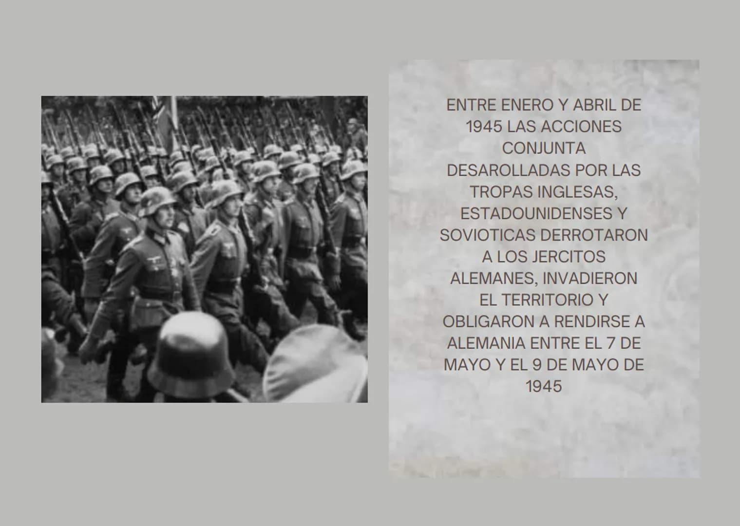LA SEGUNDA GUERRA
MUNDIAL La Segunda Guerra Mundial fue un conflicto
armado que tuvo lugar entre los años de 1939
y 1945, y que involucró de