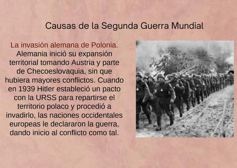 LA SEGUNDA GUERRA
MUNDIAL La Segunda Guerra Mundial fue un conflicto
armado que tuvo lugar entre los años de 1939
y 1945, y que involucró de