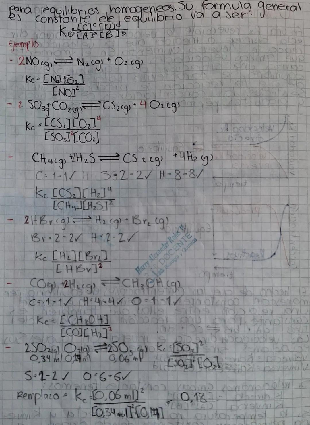 02/09/23
# CONSTANTE DE EQUILIBRIO
En una Rx revercible la velocidad de reación dır-
ecta clisminge a medida que la velocidad de
reacción in