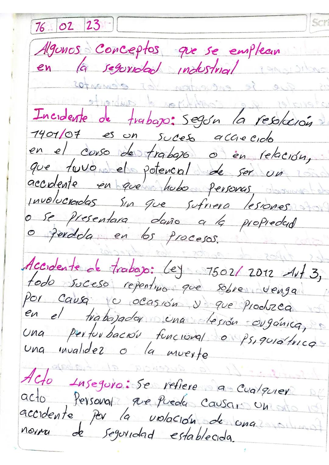 # 09 02 23 Seguridad industrial

Ca seguridad industrial es la disciplina que
Se ocupa de la gestión o manejo de los
riesgos inherentes α la