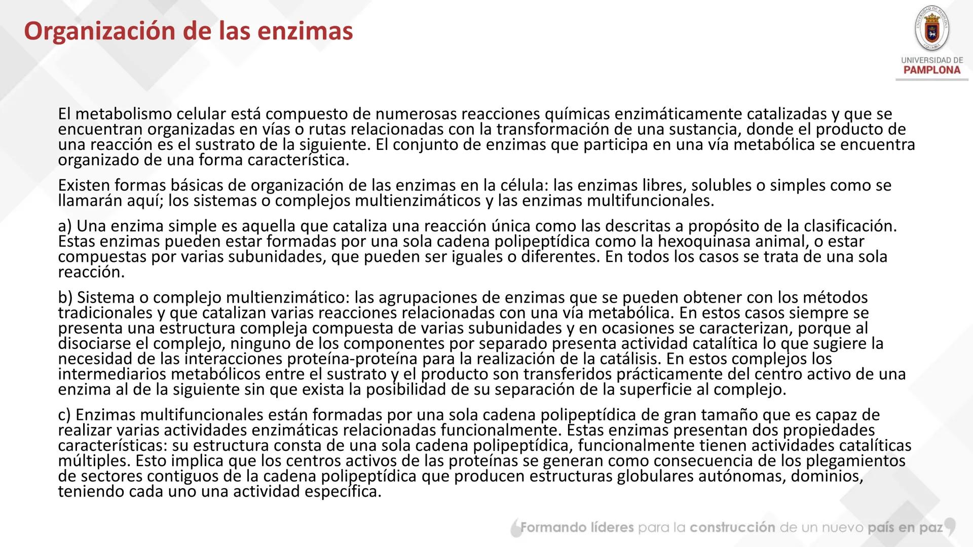 # Bioquímica Clínicaon

ENZIMOLOGÍA. Propiedades y nomenclatura, clases
de enzimas, principios generales de cinética, química
y enzimática, 