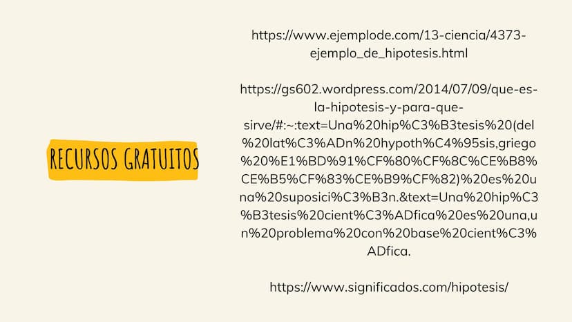 Ж
་
ее
LA HIPOTESIS
ее
*
བ
» ¿QUÉ ES LA HIPÓTESIS?
Una hipótesis es la suposición de algo que podría,
o no, ser posible.
Como tal, las hipót