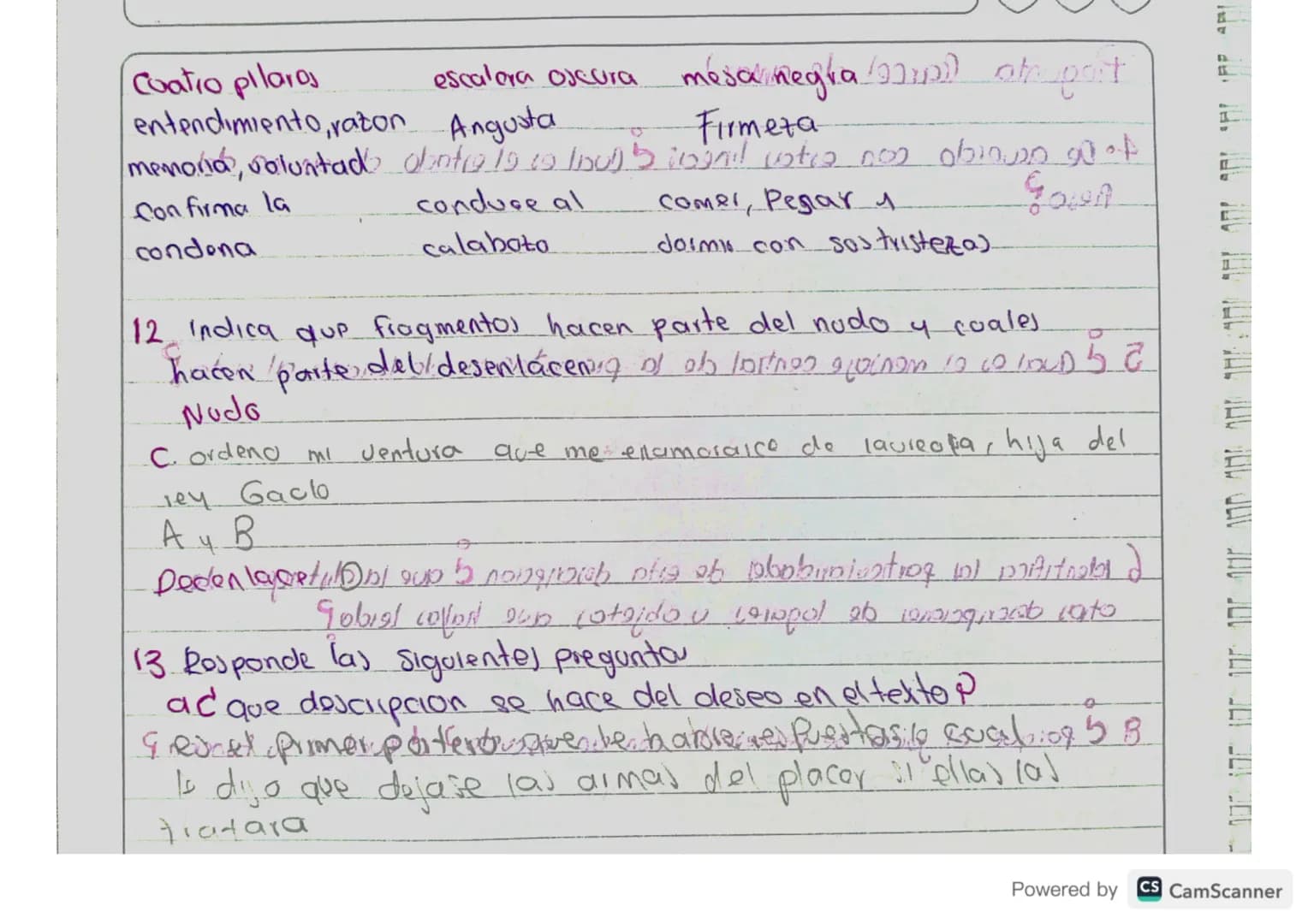 Pregunta Carcel, de amor)
topA
In soubo02
10/1900
001, etabortes
4. De acuerdo con estas lineas & Cual es el estado desanimo, delostin
Reso
