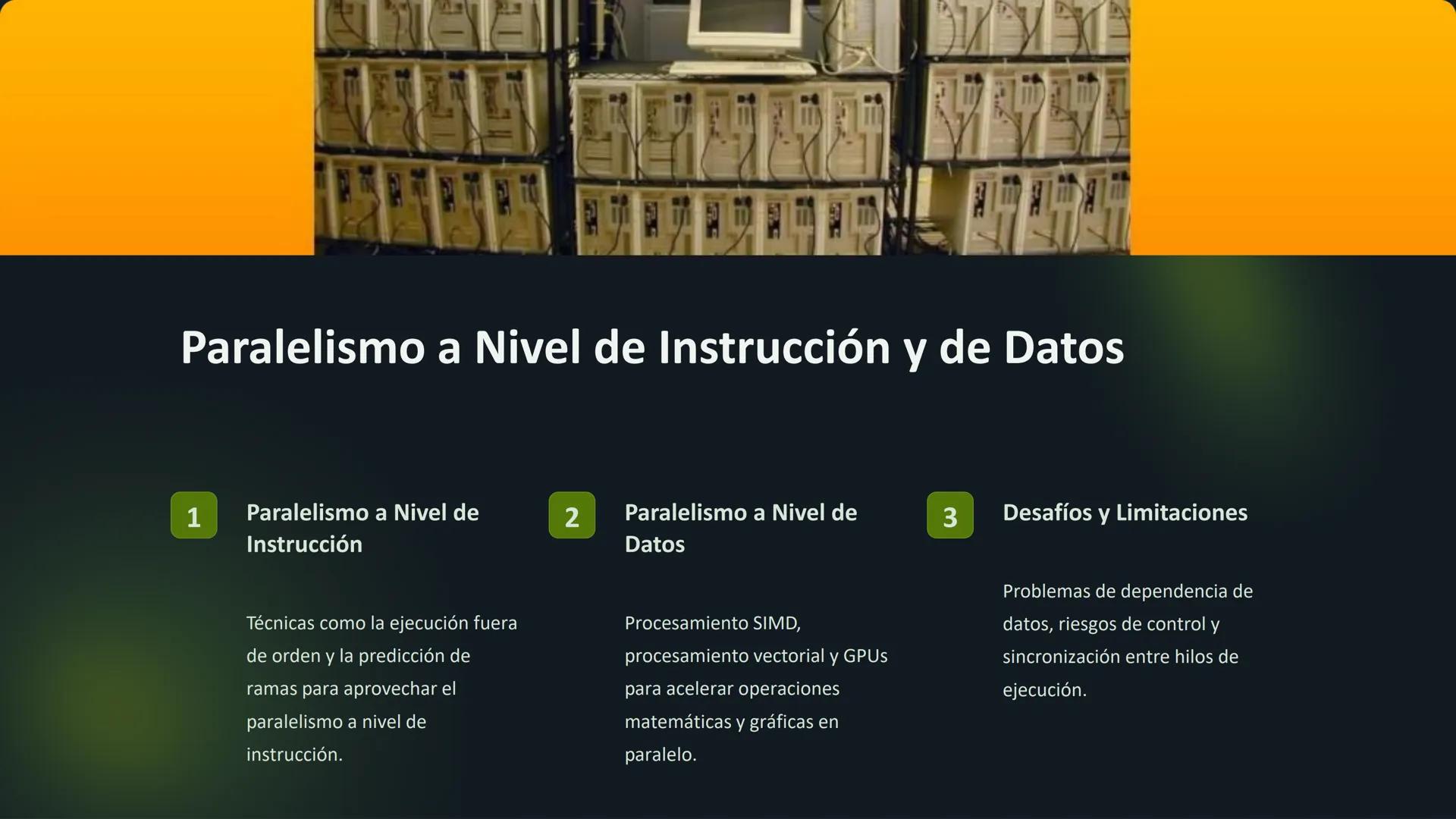 Arquitectura de
Computadores
Avanzada
Explore la evolución de la arquitectura de computadores,
desde los microprocesadores hasta las técnica