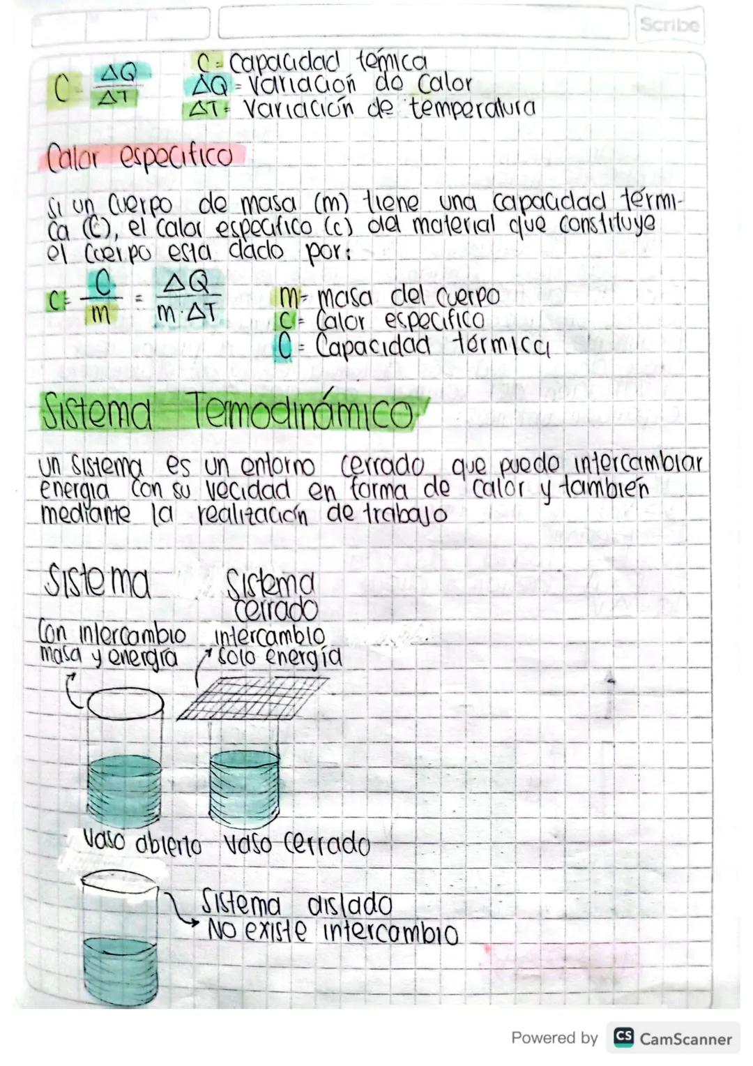 Scribe
CALOR
[s (a energia que se transmite de un cuerpo a Circ,
la
En virtud Unicamente de una diferencia
entre ellos.
de temperatura
•Tras