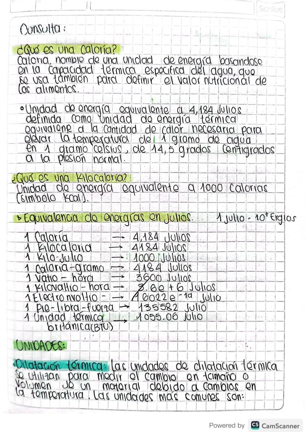 Scribe
CALOR
[s (a energia que se transmite de un cuerpo a Circ,
la
En virtud Unicamente de una diferencia
entre ellos.
de temperatura
•Tras