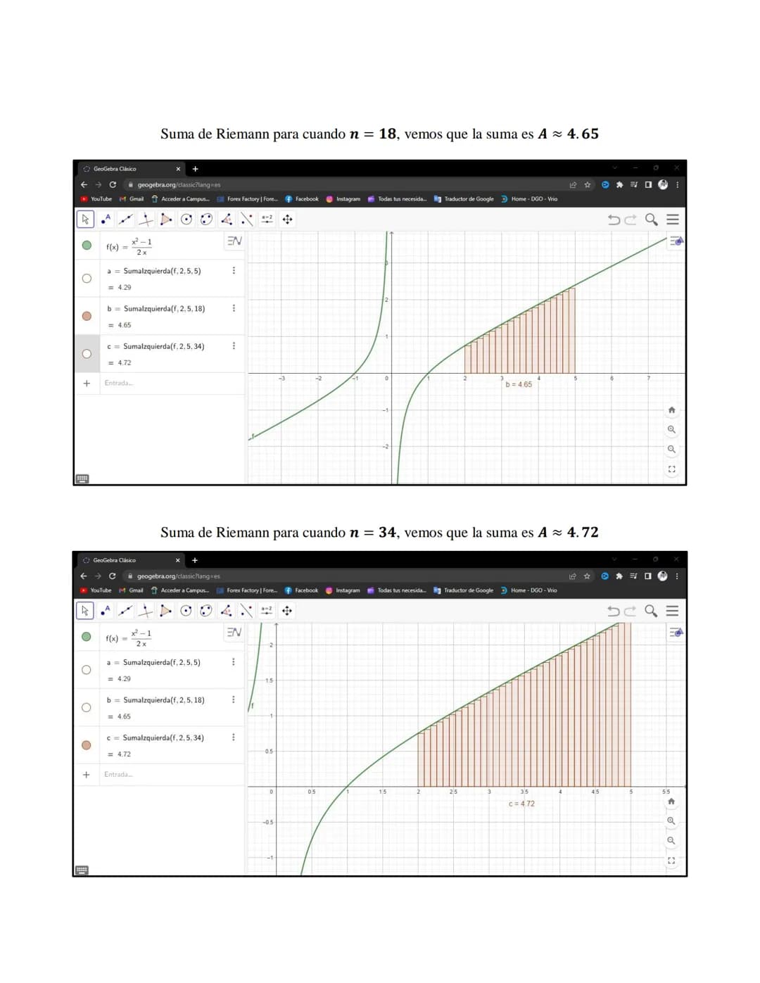 Desarrollo de los ejercicios
Temática 1 Antiderivadas
Desarrollar el ejercicio seleccionado utilizando el álgebra, la trigonometría y propie