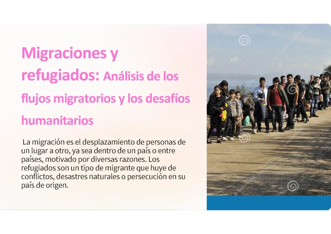 Migraciones y refugiados: 