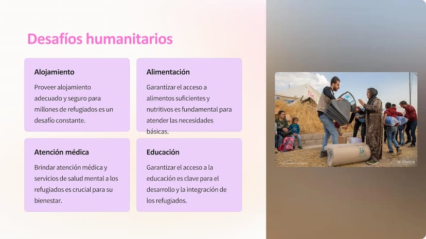 Migraciones y
refugiados: Análisis de los
flujos migratorios y los desafíos
humanitarios
La migración es el desplazamiento de personas de
un
