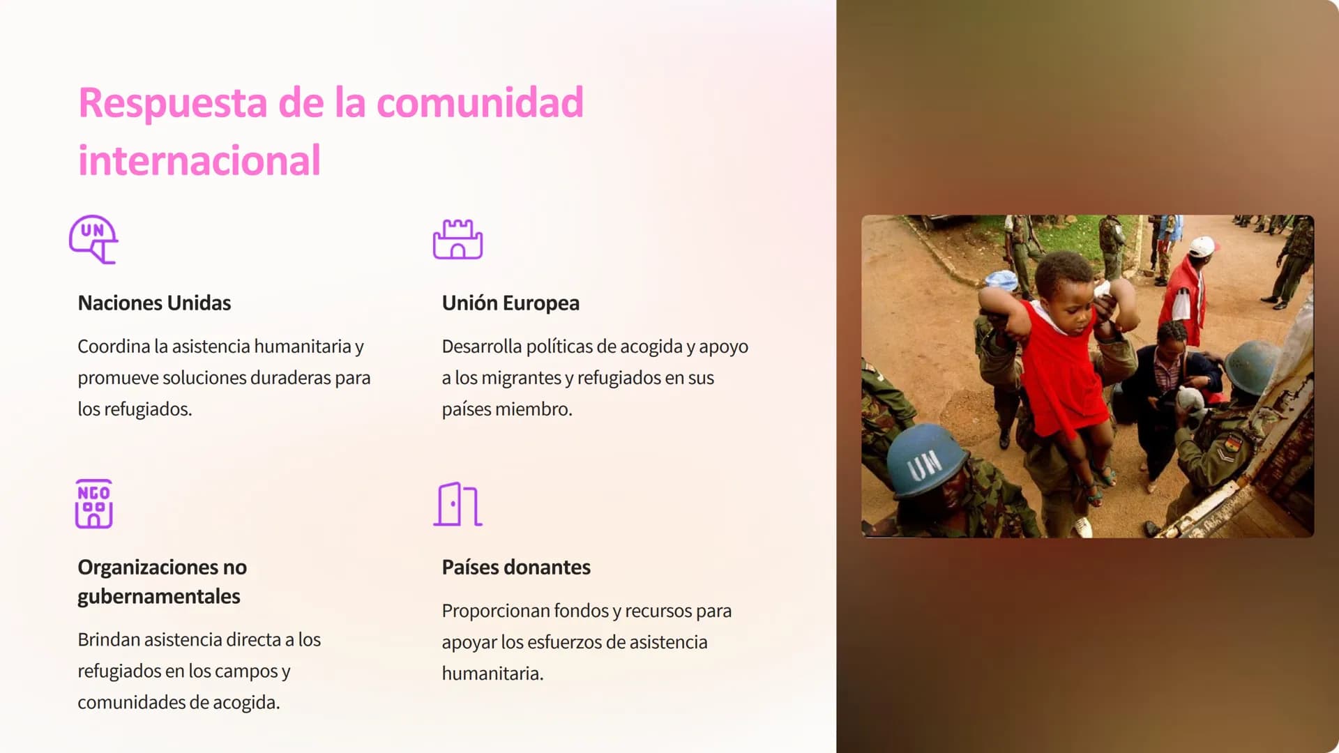Migraciones y
refugiados: Análisis de los
flujos migratorios y los desafíos
humanitarios
La migración es el desplazamiento de personas de
un