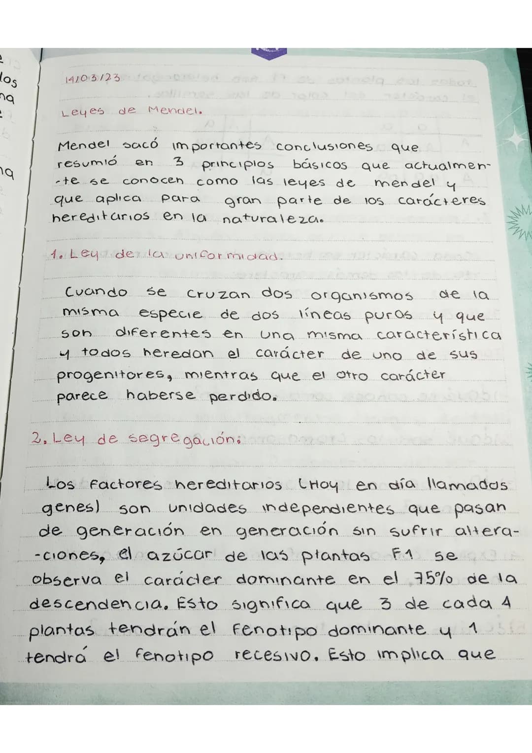 Los
na
14103123 0
Leyes
de Mendel..
Robot
en
3
principios
га
-te se
conocen. como
Mendel sacó importantes conclusiones que
resumió
actualmen