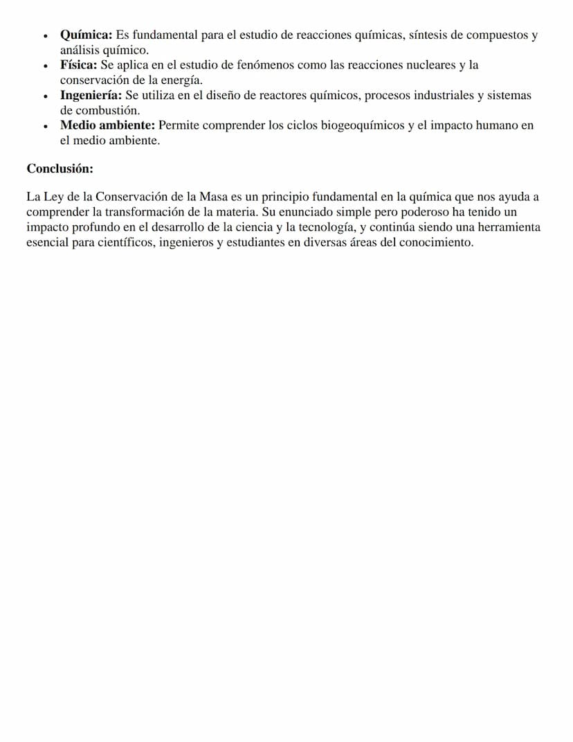 Ley de la Conservación de la Masa: Un
Principio Fundamental en la Química
En el fascinante mundo de la química, donde la materia se transfor