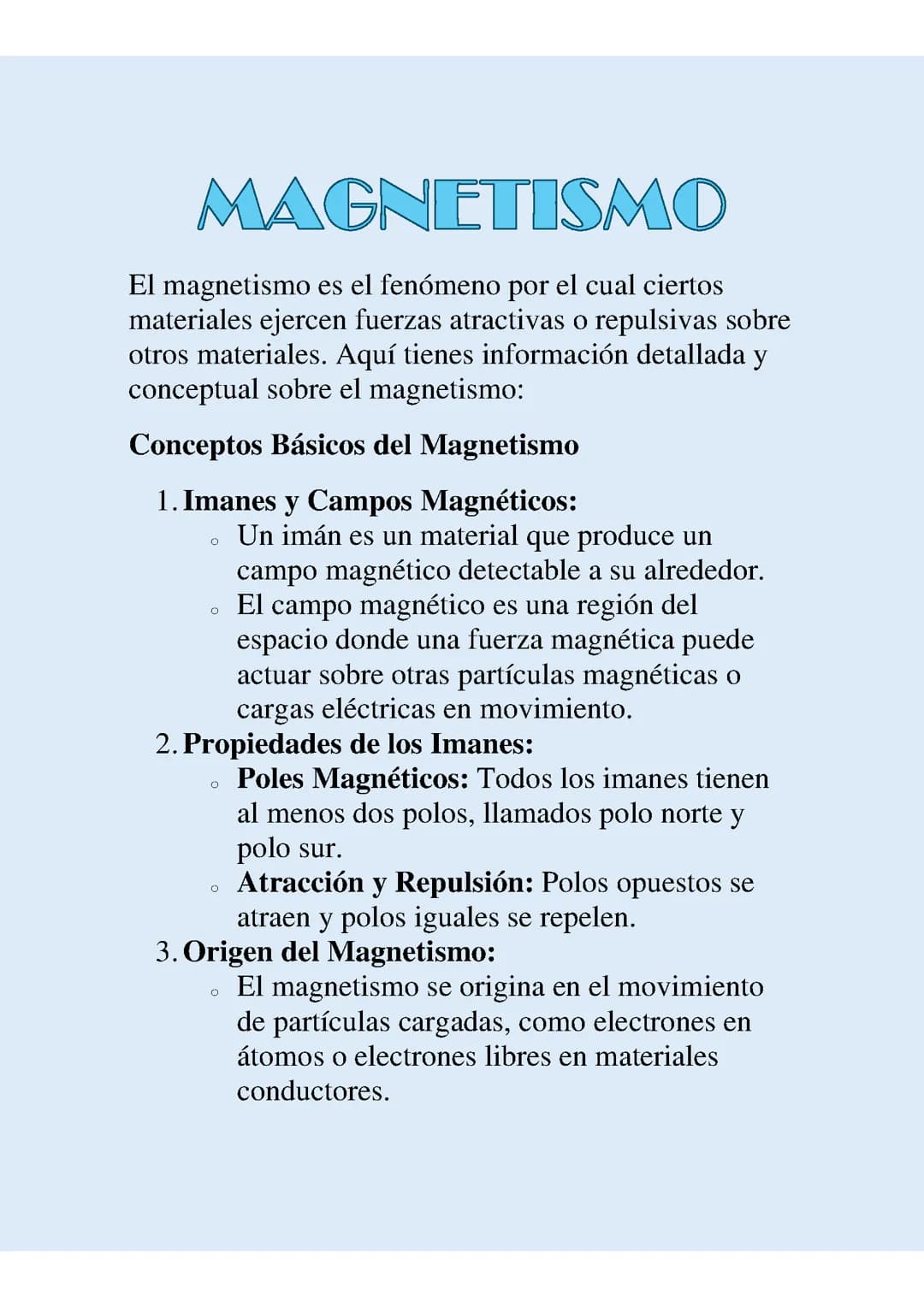 MAGNETISMO