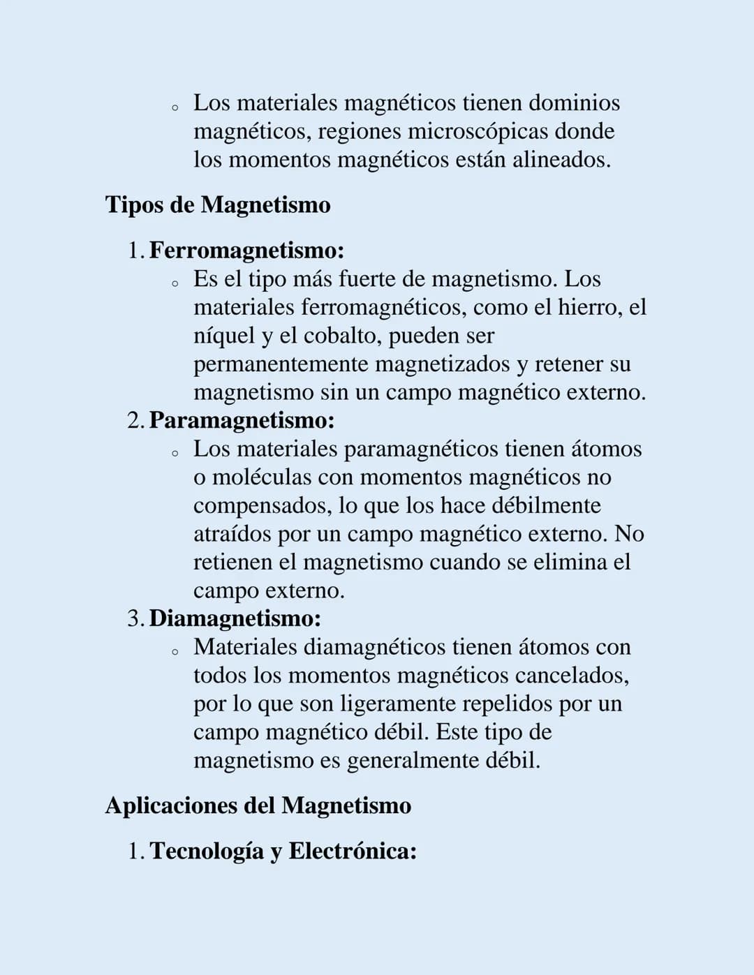 MAGNETISMO
El magnetismo es el fenómeno por el cual ciertos
materiales ejercen fuerzas atractivas o repulsivas sobre
otros materiales. Aquí 