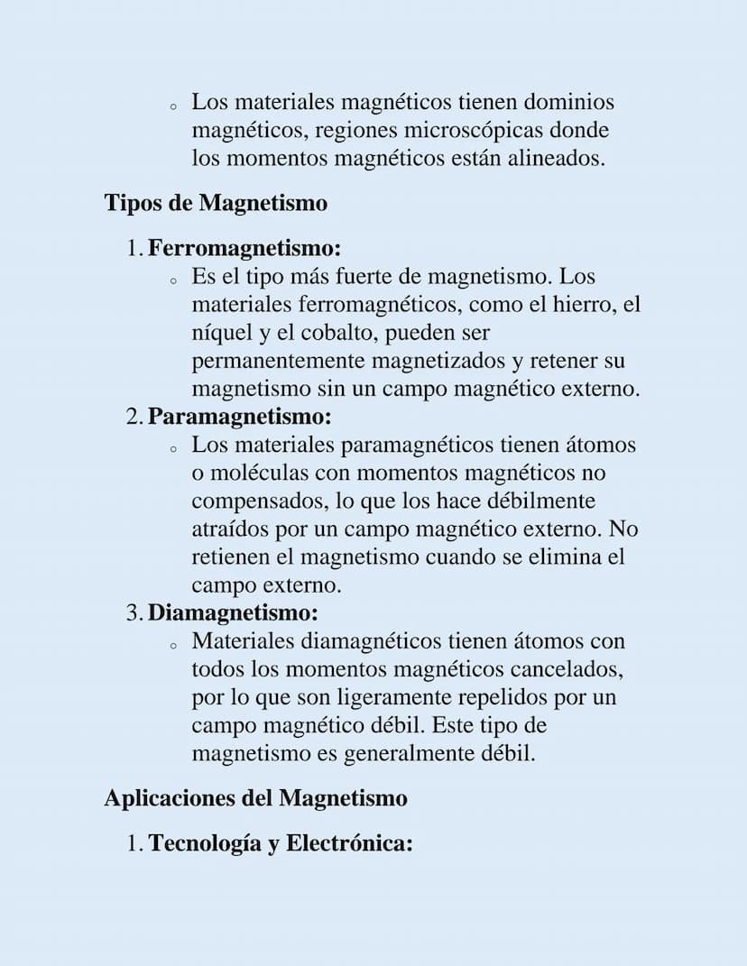 MAGNETISMO
El magnetismo es el fenómeno por el cual ciertos
materiales ejercen fuerzas atractivas o repulsivas sobre
otros materiales. Aquí 