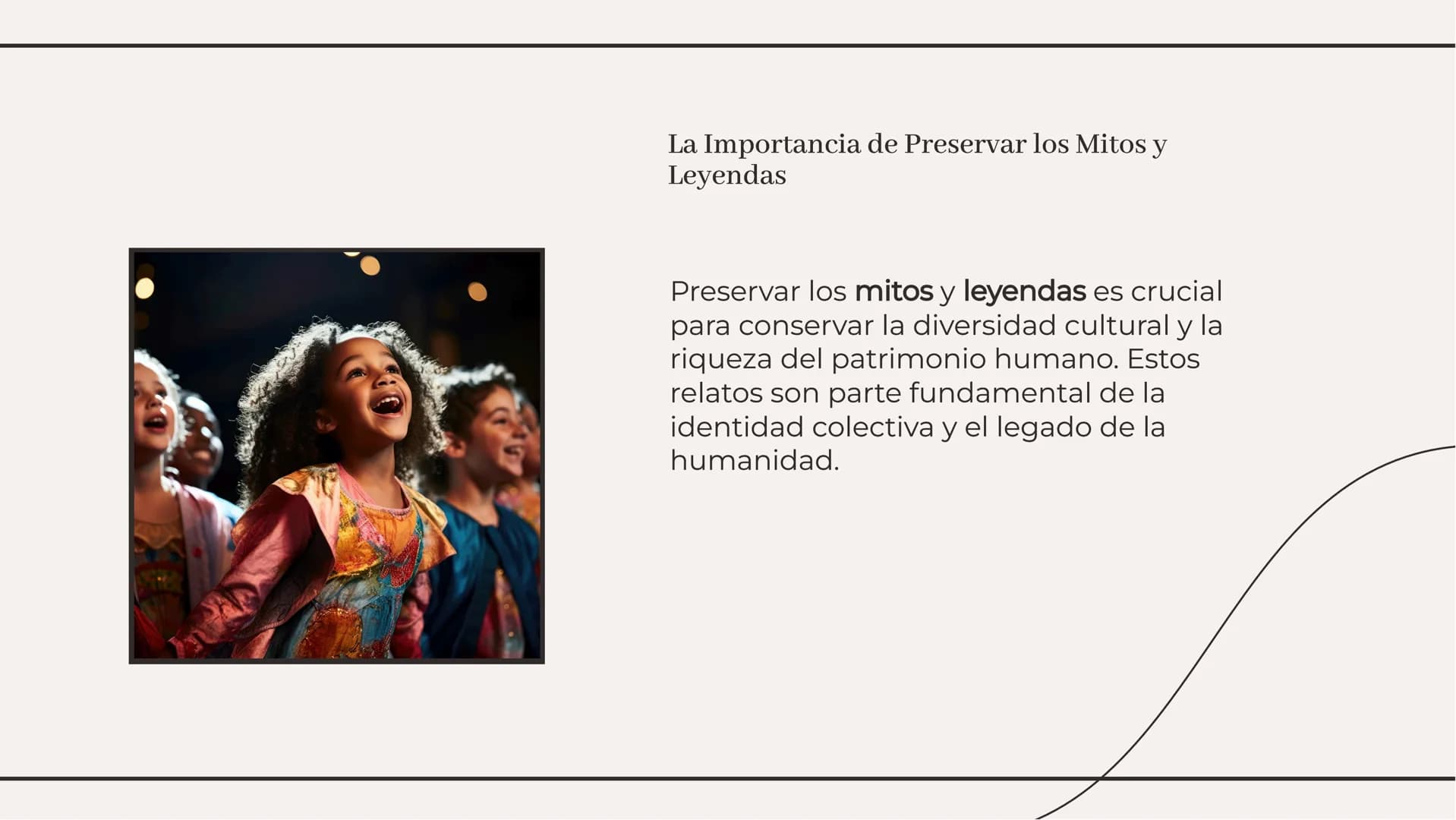 Los mitos y las leyendas Introducción
En el mundo de los mitos y leyendas, se
entrelazan la realidad y la fantasía,
transmitiendo enseñanzas