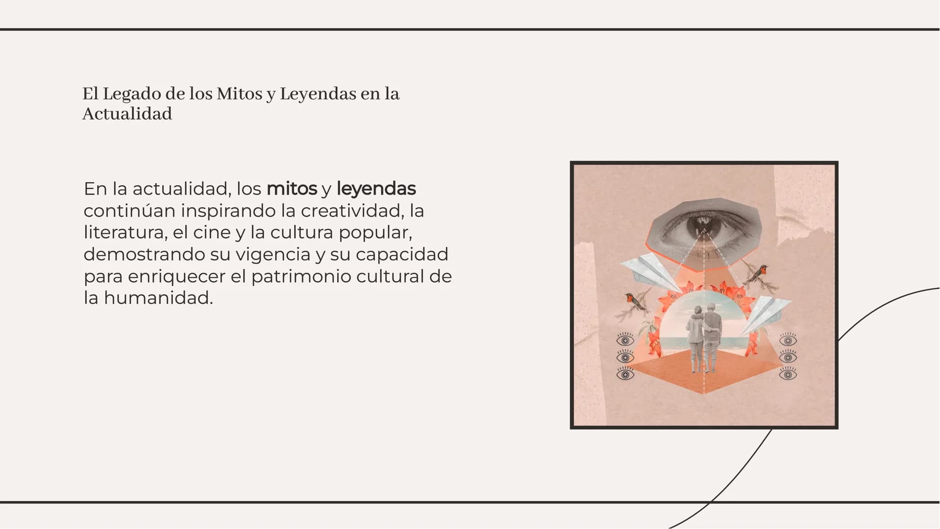 Los mitos y las leyendas Introducción
En el mundo de los mitos y leyendas, se
entrelazan la realidad y la fantasía,
transmitiendo enseñanzas