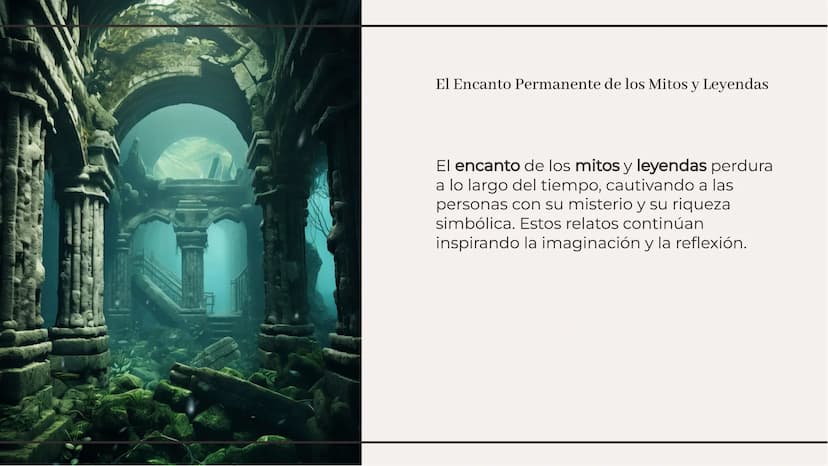 Los mitos y las leyendas Introducción
En el mundo de los mitos y leyendas, se
entrelazan la realidad y la fantasía,
transmitiendo enseñanzas