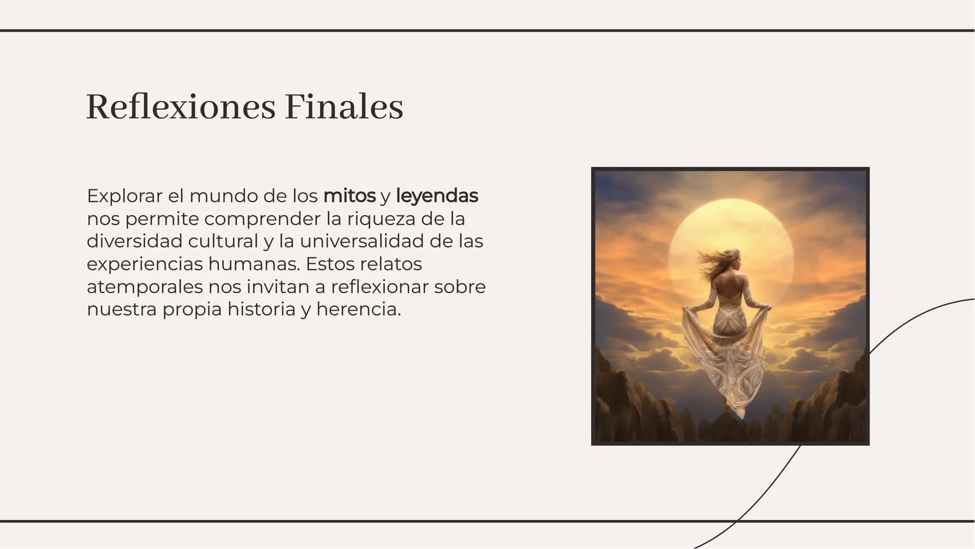 Los mitos y las leyendas Introducción
En el mundo de los mitos y leyendas, se
entrelazan la realidad y la fantasía,
transmitiendo enseñanzas