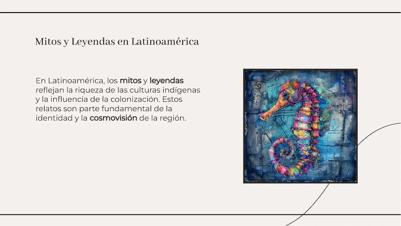 Los mitos y las leyendas Introducción
En el mundo de los mitos y leyendas, se
entrelazan la realidad y la fantasía,
transmitiendo enseñanzas