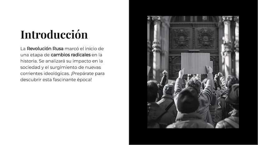 VILL
WORLD
RI
La Revolución
Rusa: El
Amanecer de
una Nueva Era Introducción
La Revolución Rusa marcó el inicio de
una etapa de cambios radic