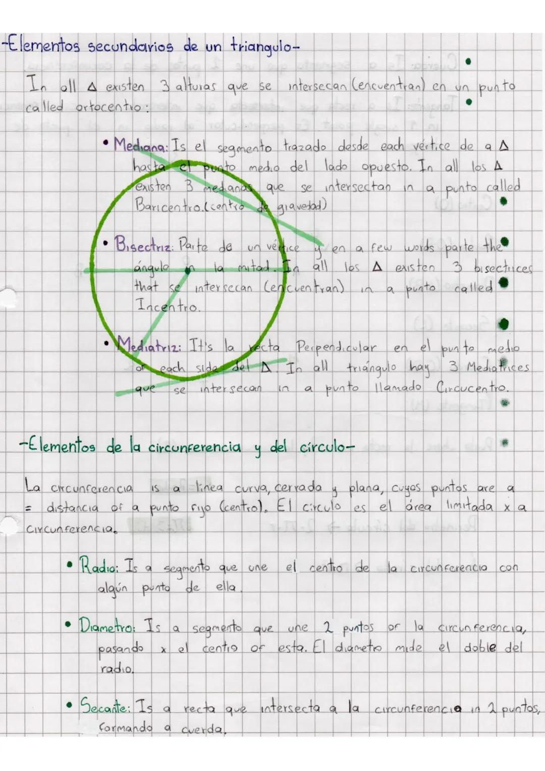 Elementos de Circulos y Triángulos 