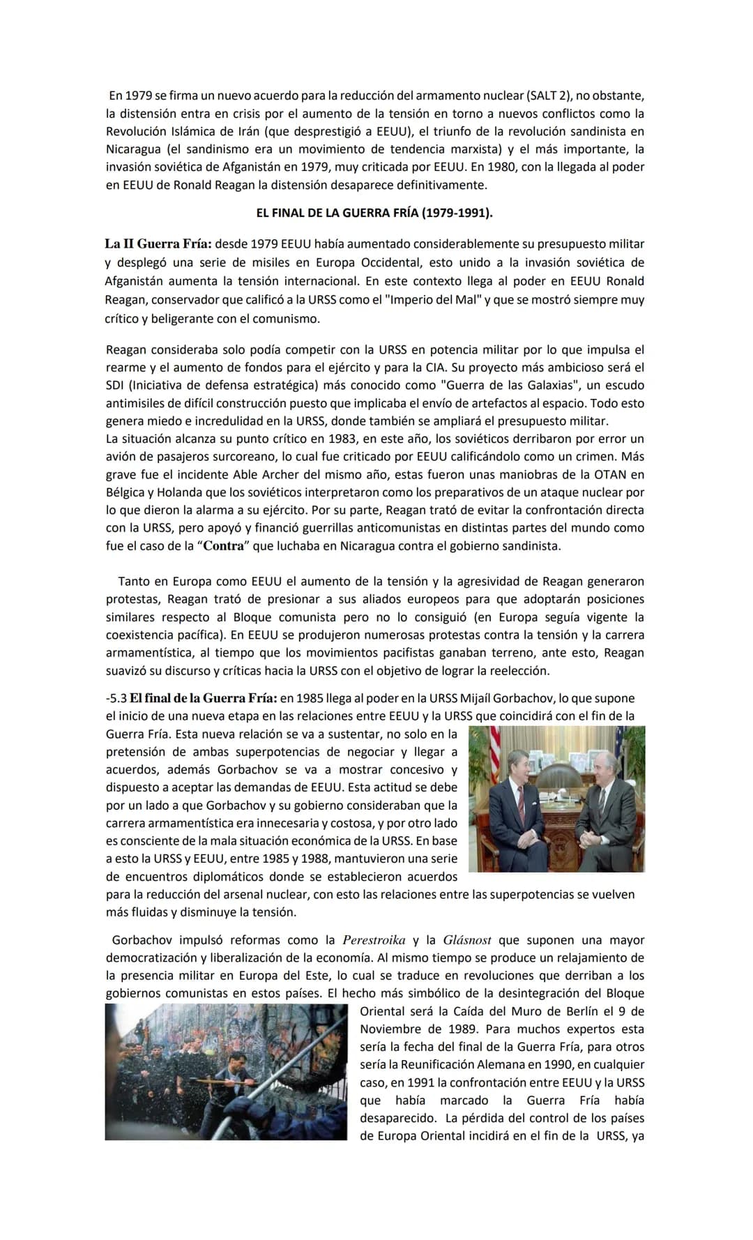 CONTEXTO DE LA GUERRA FRÍA
La rivalidad entre EEUU y la URSS planteó una posibilidad apocalíptica: si se enfrentaban ambas
potencias y usaba