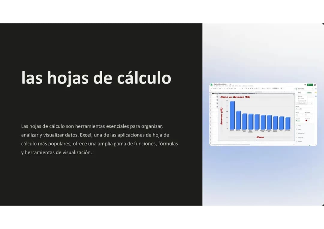 Hojas de Cálculo: 