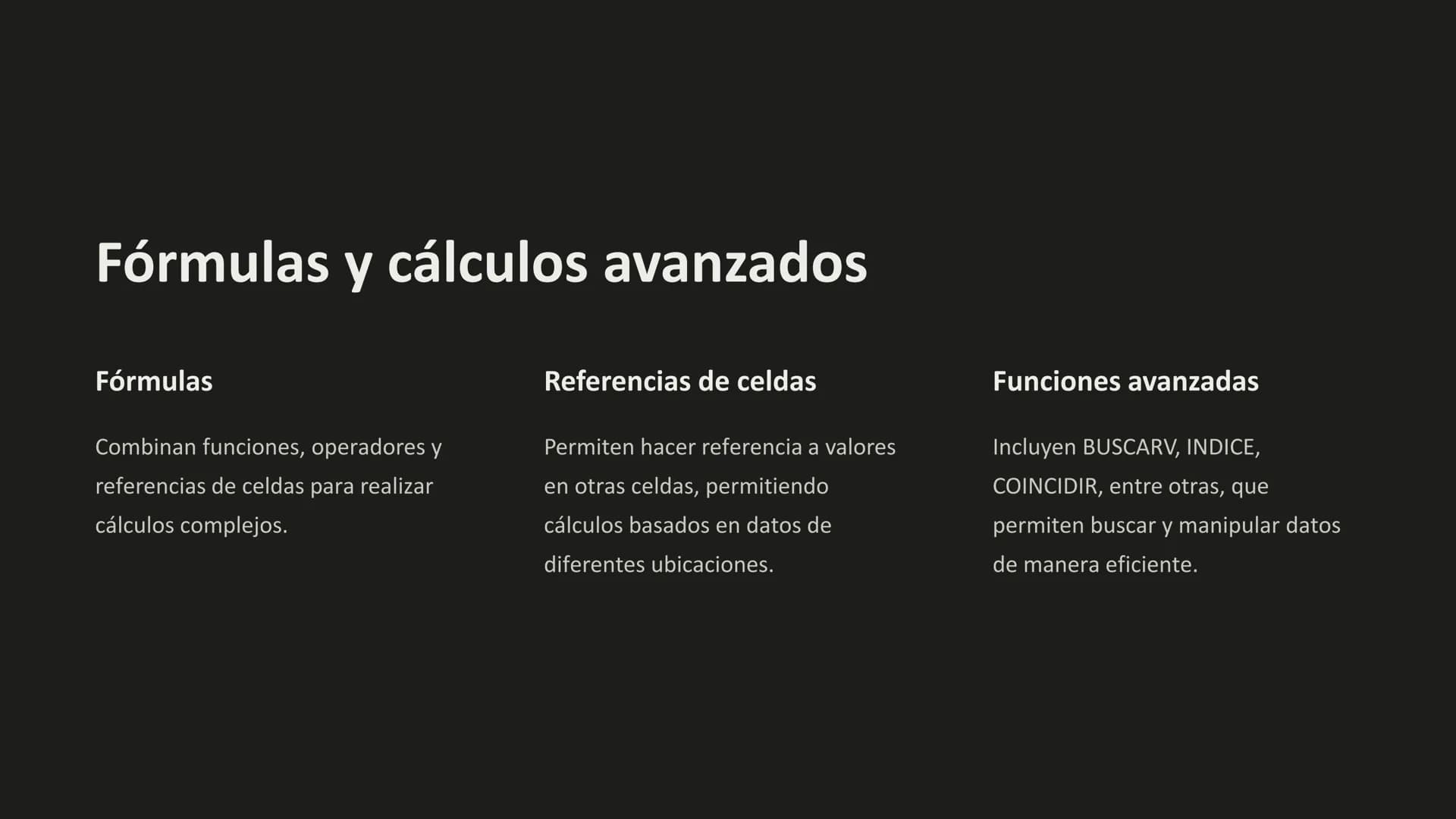 las hojas de cálculo
Graphs in Spreadsheets
Ser Vem Tids Afon p
Las hojas de cálculo son herramientas esenciales para organizar,
analizar y 