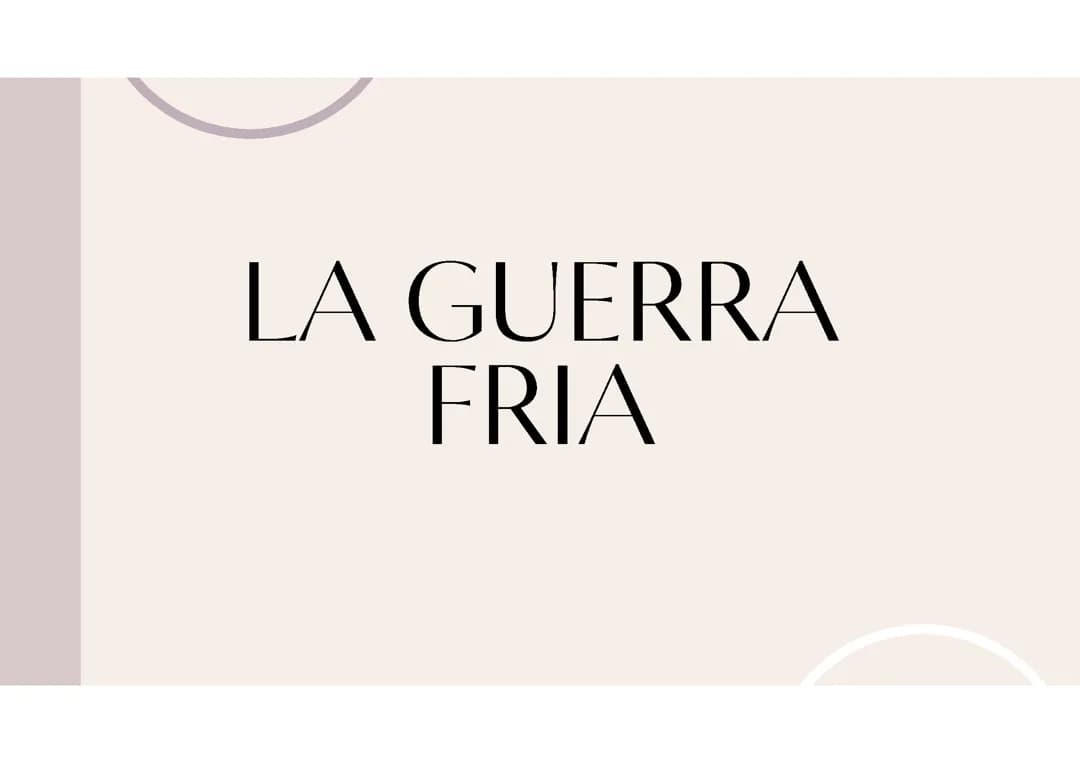 La guerra fria