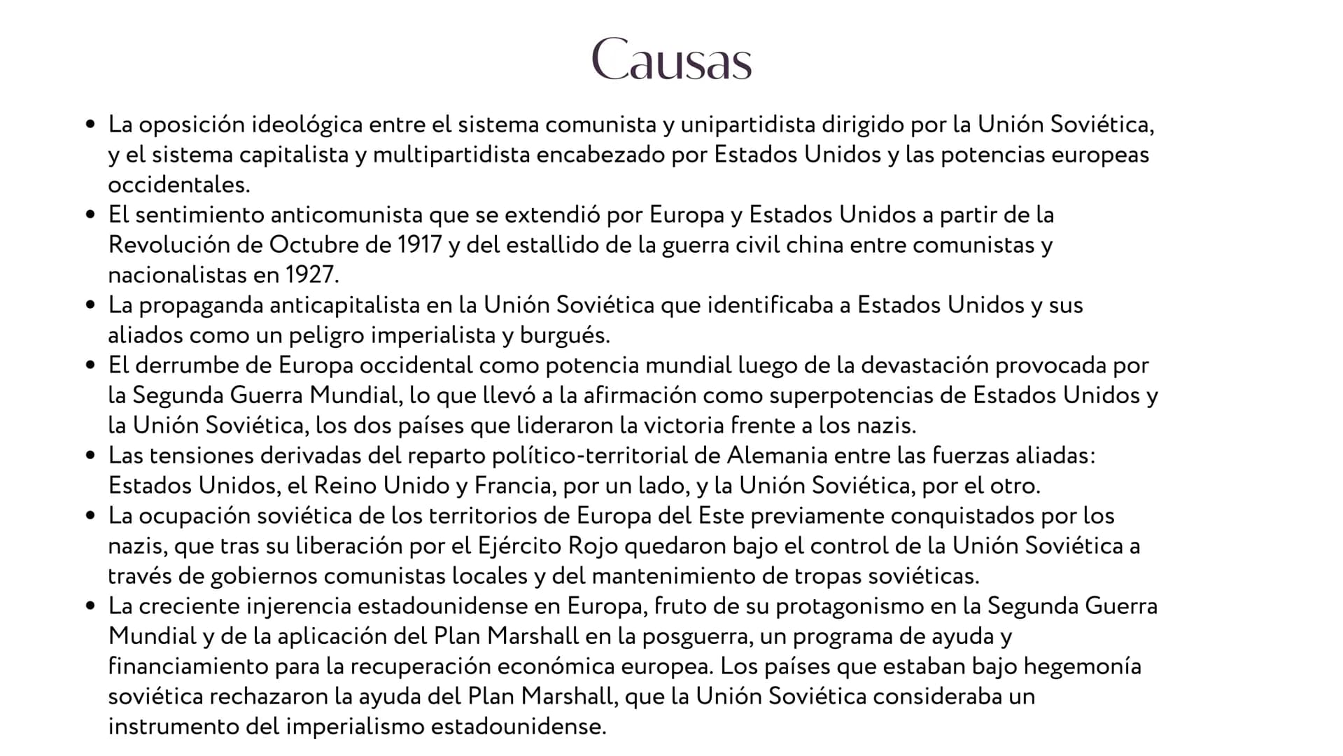 LA GUERRA
FRIA ¿Qué fue la Guerra Fría? Antecedentes de la Guerra
La Guerra Fría fue uno de los conflictos más
importantes del siglo XX. Enf