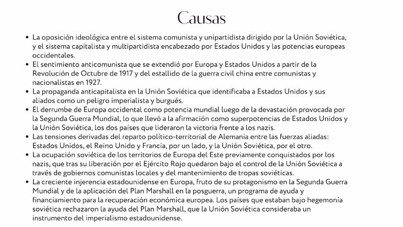 LA GUERRA
FRIA ¿Qué fue la Guerra Fría? Antecedentes de la Guerra
La Guerra Fría fue uno de los conflictos más
importantes del siglo XX. Enf