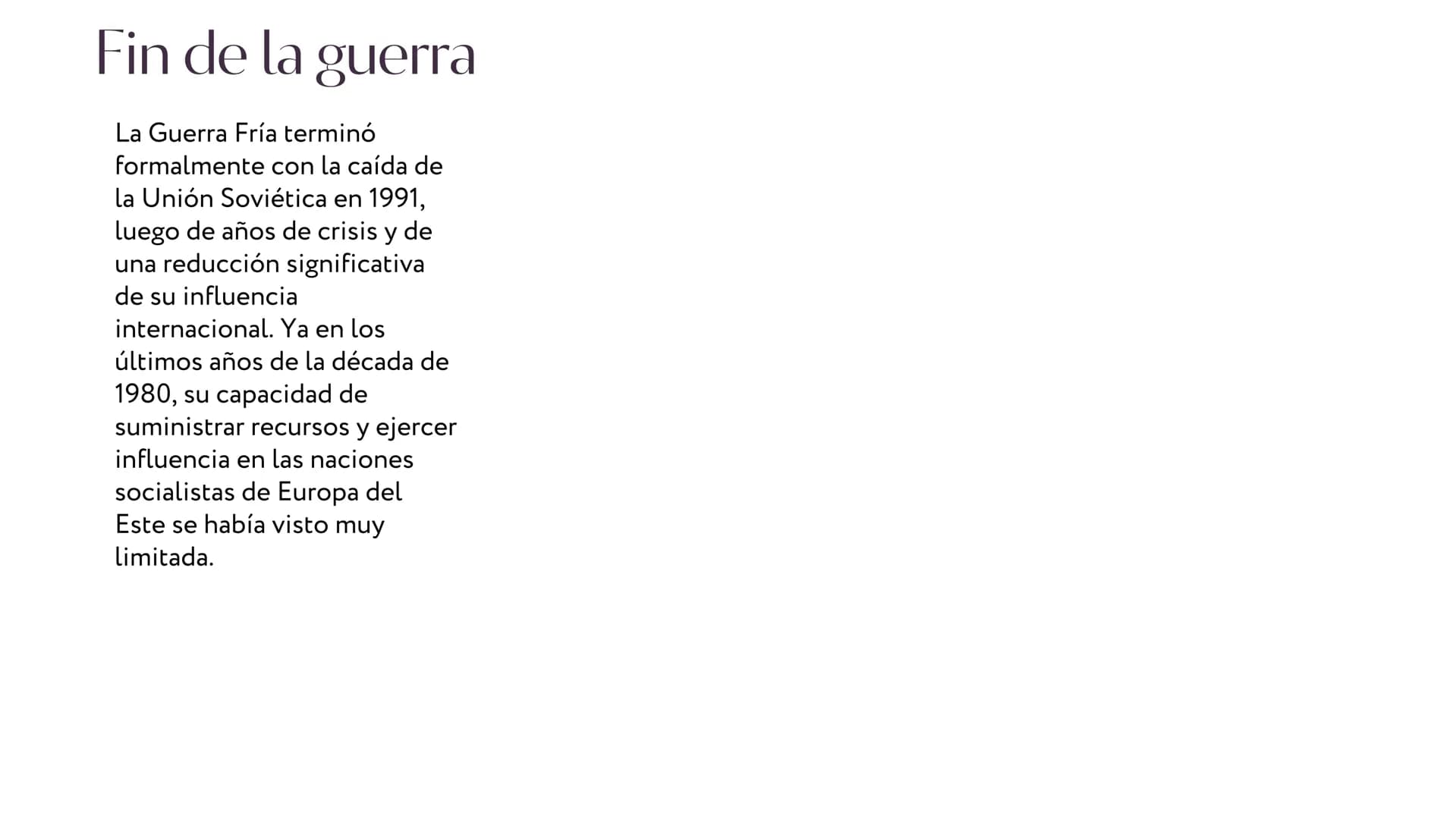 LA GUERRA
FRIA ¿Qué fue la Guerra Fría? Antecedentes de la Guerra
La Guerra Fría fue uno de los conflictos más
importantes del siglo XX. Enf