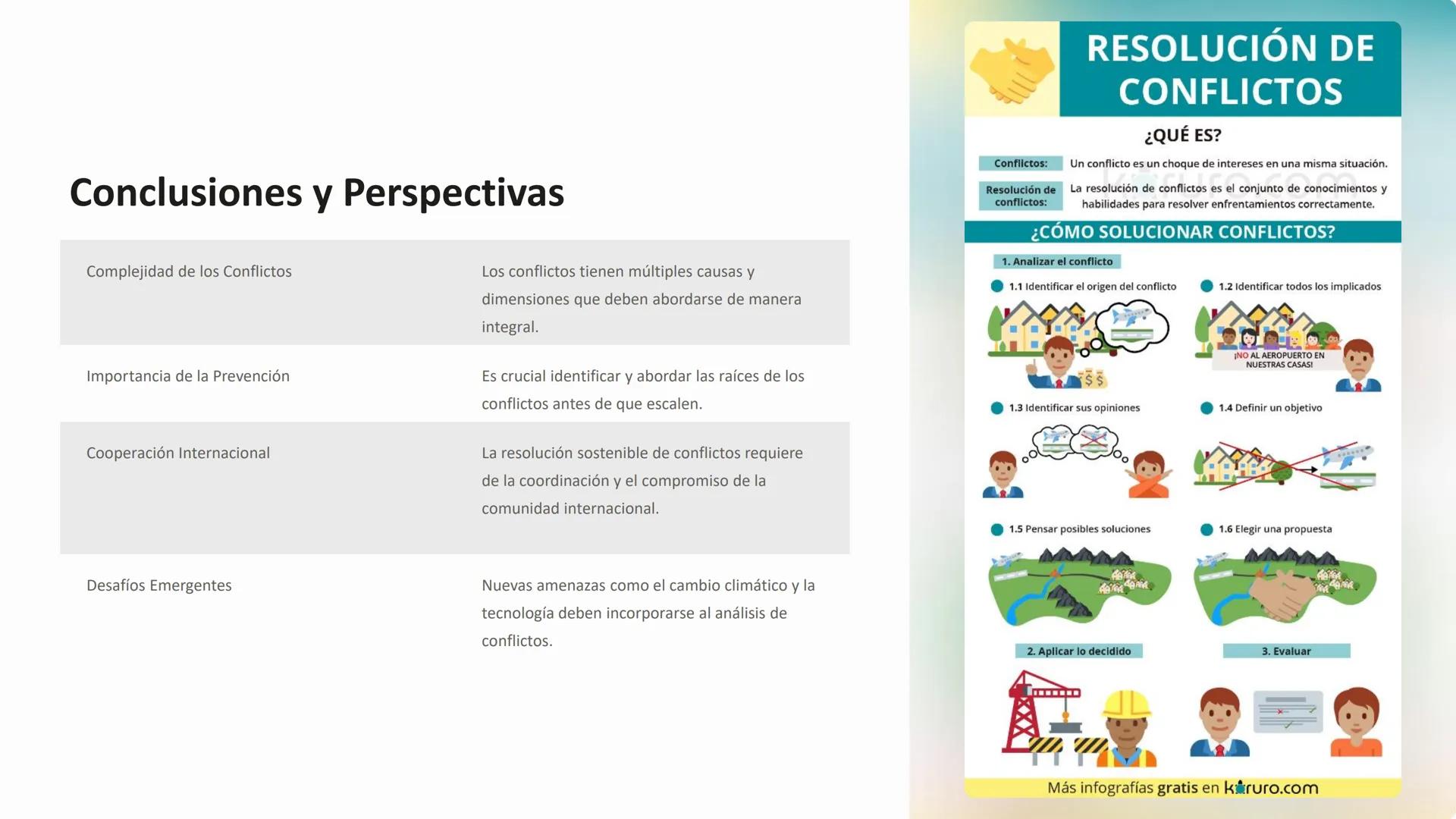 Geografía de los
conflictos
La geografía de los conflictos estudia la interacción entre los factores
espaciales y los conflictos a nivel loc