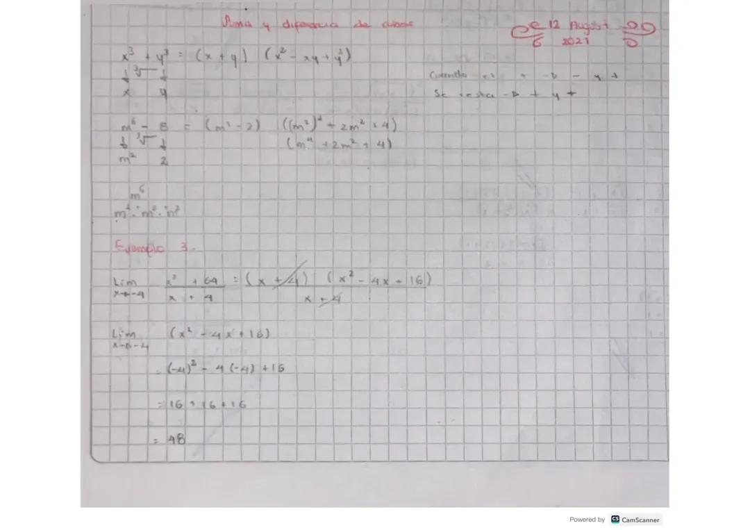 Límites y factorización 