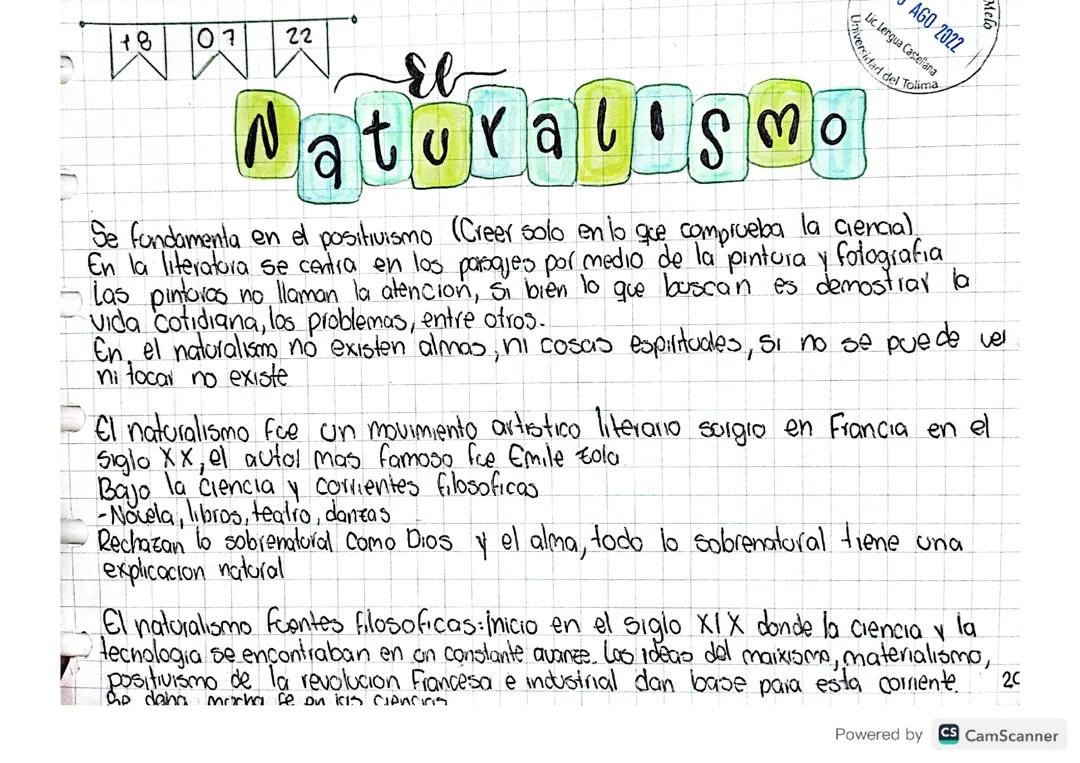 El Naturalismo: Concepto y Principales Características