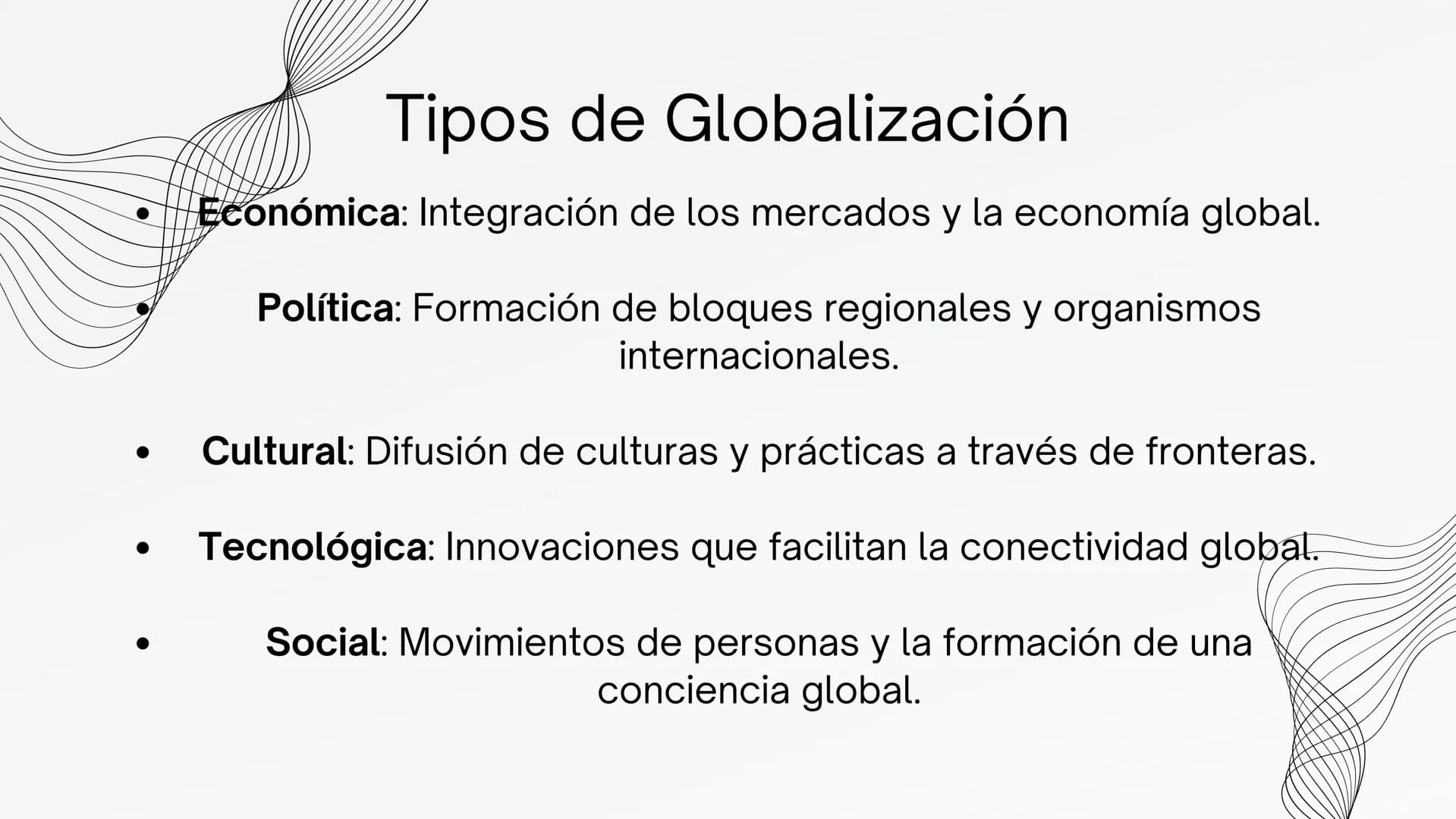 GLOBALIZACIÓN ¿Qué es la Globalizacíon?
La globalización se refiere al proceso por el cual
las barreras geográficas y políticas se vuelven
m