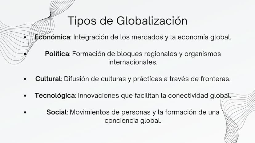 GLOBALIZACIÓN ¿Qué es la Globalizacíon?
La globalización se refiere al proceso por el cual
las barreras geográficas y políticas se vuelven
m