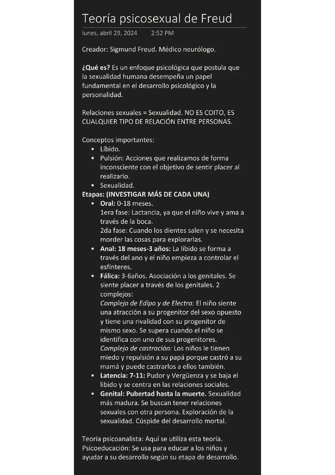 La Teoría Psicosexual de Sigmund Freud Explicada