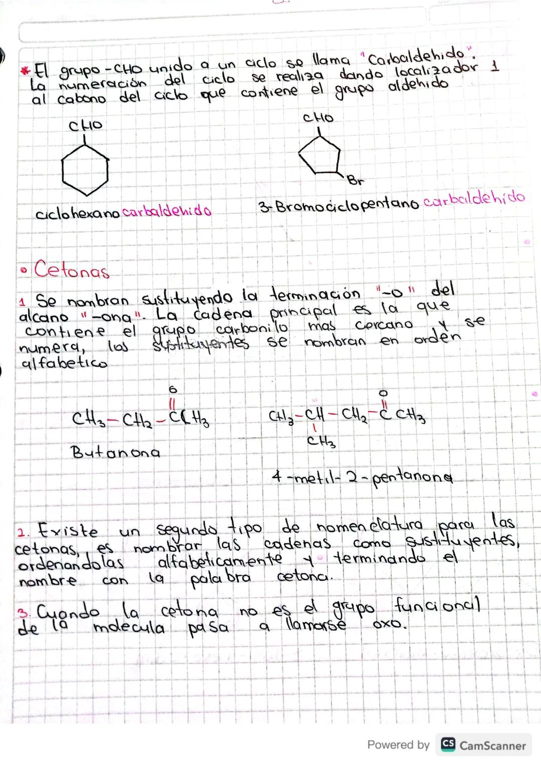 DO
06 05 24
# Aldehidos y Cetonas
Estructura, Los aldehidos y las cetonas son grupos
compuestos Caracterizados por la presencia del grupo
ca