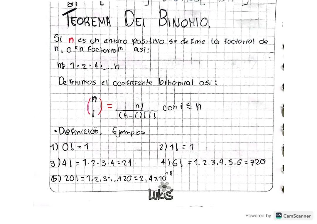 Teoría del Binomio